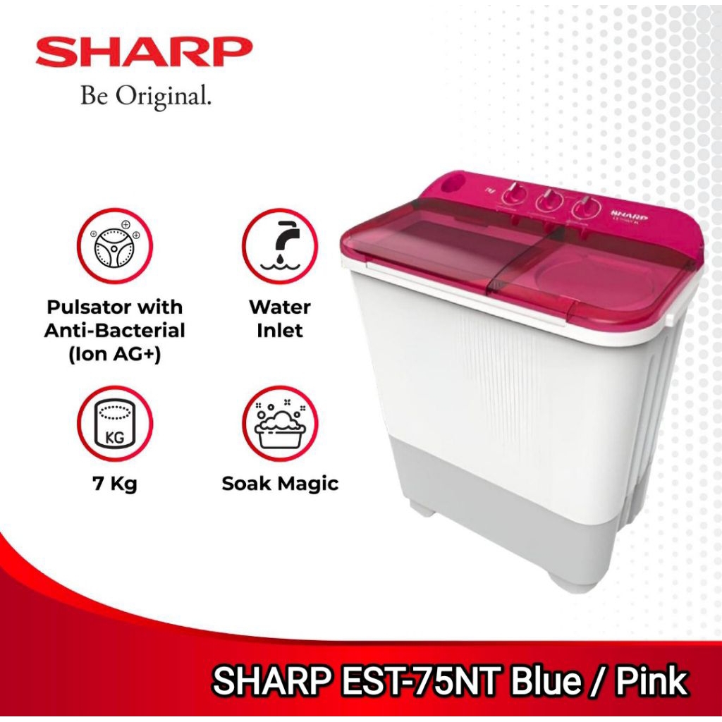 Mesin Cuci Sharp 2 Tabung 7 Kg